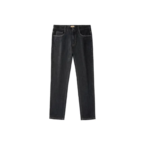 Dance with wolves Черный Серый Мужские Джинсы