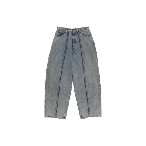 MM6 MAISON MARGIELA FW24 Джинсы Мужские Светло-Синие