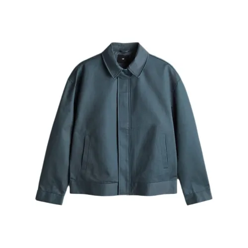 H M Куртки и Пальто Мужской Deep Бирюзовый