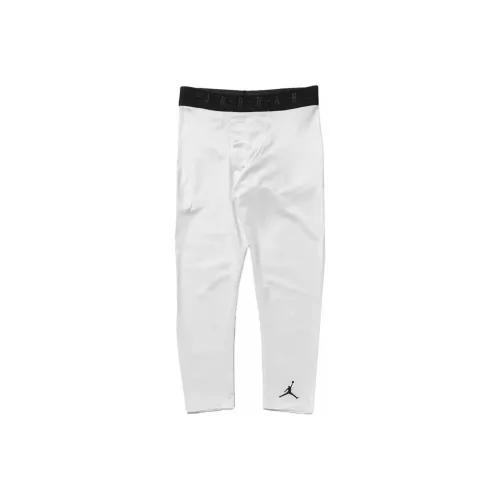 Джордан Вязаные Тренировочные Штаны Мужские Белые