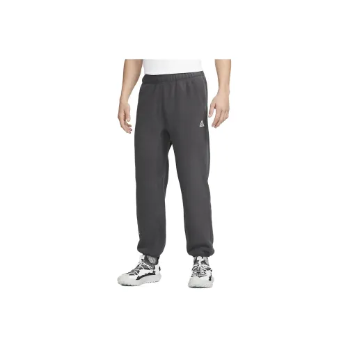 Nike Carbon Gray Men's Knitted Training Pants Nike Угольно-серый Мужские Вязаные Тренировочные Штаны