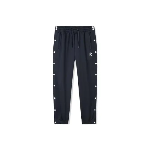 Anta Basketball Collection Черные Мужские Вязаные Тренировочные Штаны