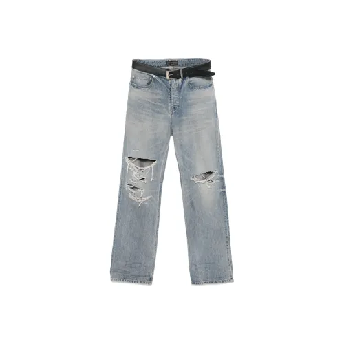 Balenciaga Джинсы Стандартный крой Мужские Светло-синие