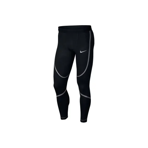 Nike Черные Мужские Вязаные Тренировочные Штаны