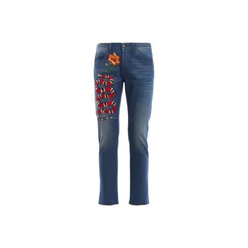GUCCI Blue Men's Jeans GUCCI Синий Мужские Джинсы