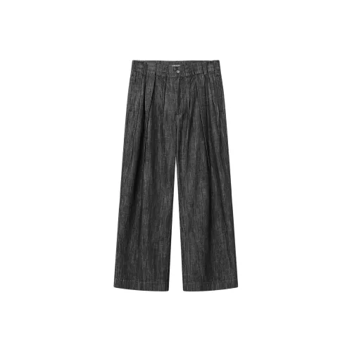 YUNYI Джинсы Унисекс Оригинальный Черный Деним