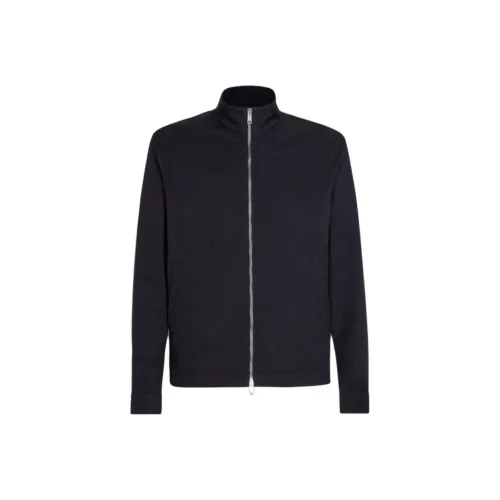 Ermenegildo Zegna Мужские куртки морского синего цвета