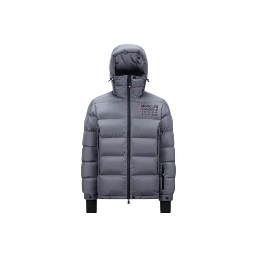 Moncler Grenoble Пуховик Мужской Темно-Серый