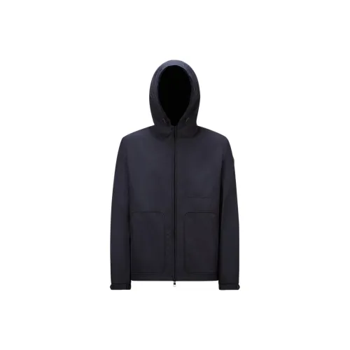 MONCLER Куртки и Пальто Мужской Морской Синий