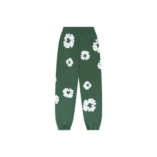 Denim Tears Зеленые Унисекс Вязаные Спортивные Брюки