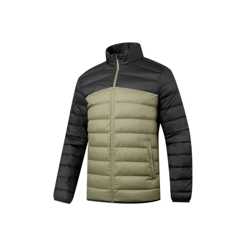 QIAODAN Пуховик Мужской Стекло Широкий Зеленый Черный
