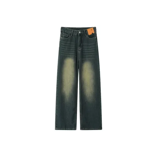 KEIRANDUN Синие Унисекс Джинсы