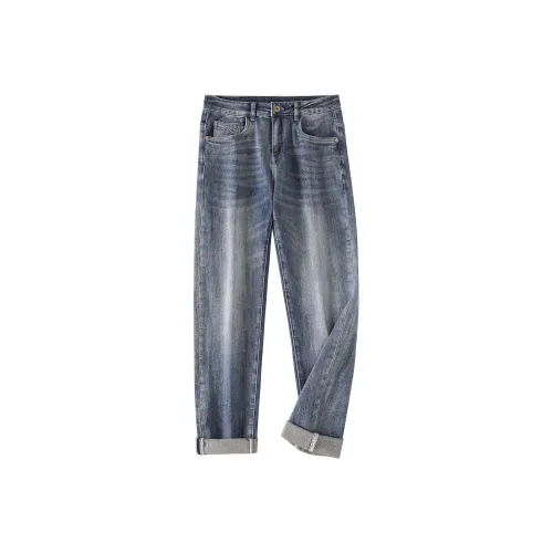 JUCY JUDY Джинсы Мужские Джинсовый Синий