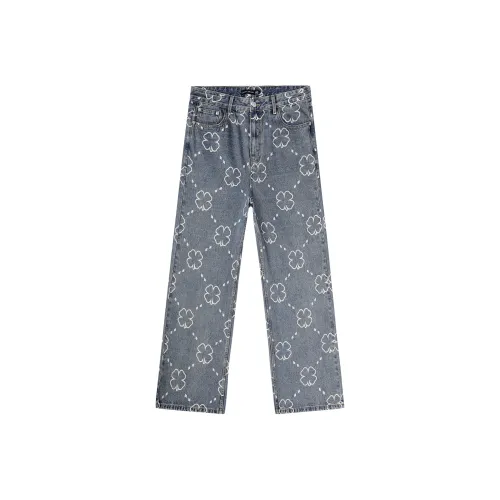 LUCKY BRAND Темно-синий деним Унисекс Джинсы