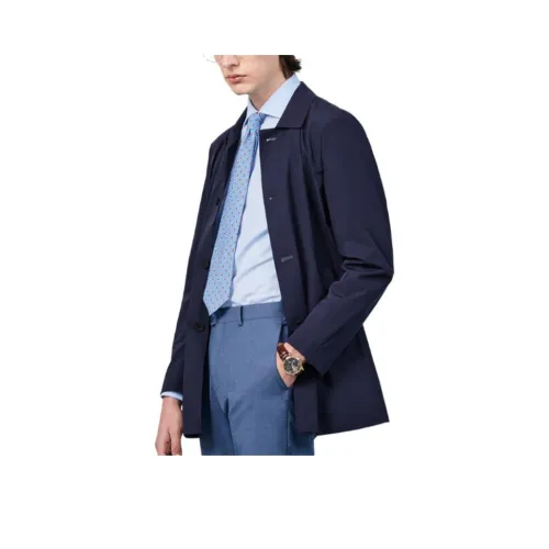 JODOLL Тренчкот Мужской Темно-Синий