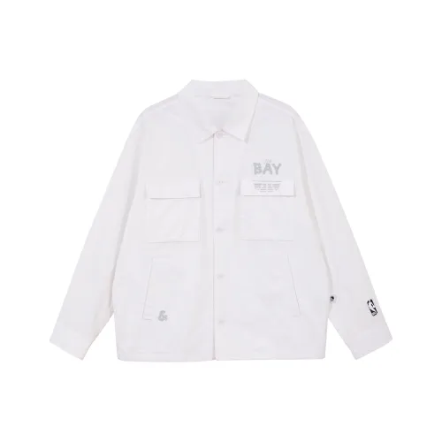 JACK JONES· X NBA Куртки и Пальто Унисекс Натуральный Белый