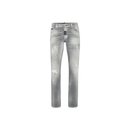 PHILIPP PLEIN Светло-серый Мужские Джинсы