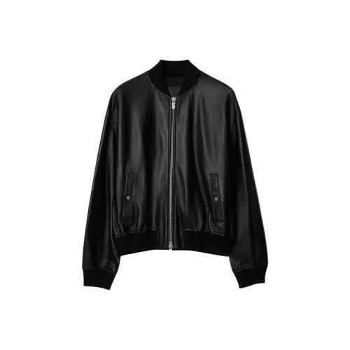 Burberry Кожа Куртка Мужская Черная