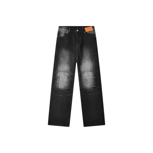 GEOFFREY B. SMALL Джинсы Унисекс Выстиранный Черный
