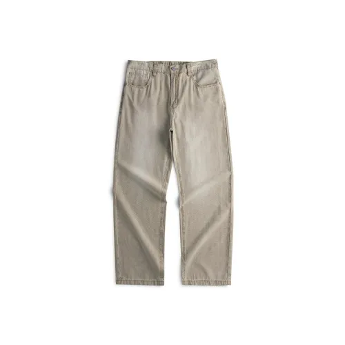 SANSHILIUJIE Джинсы Мужские Светло-хаки