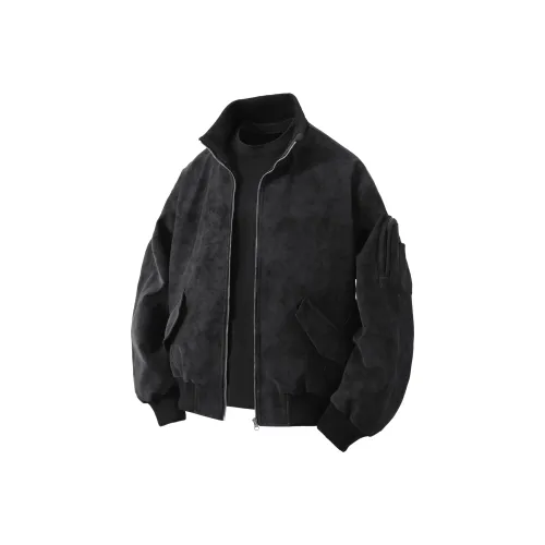 SCPD Черно-серый цвет унисекс куртки