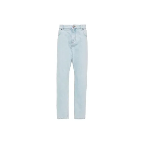 BALMAIN Светло-синие мужские джинсы
