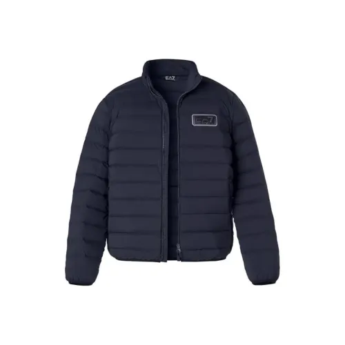 EMPORIO ARMANI EA7 Пуховик Мужской Морской Синий