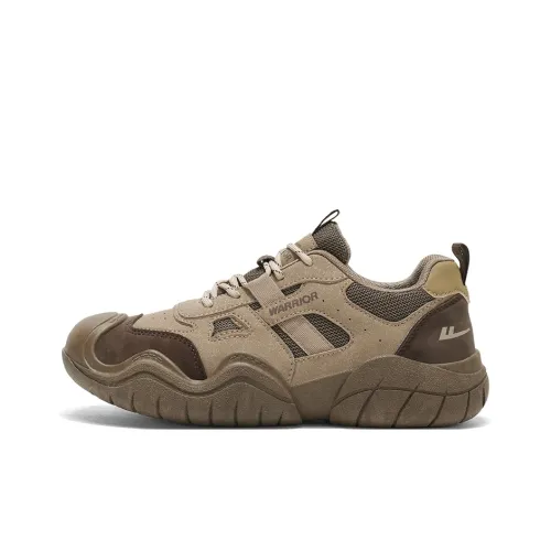 Warrior Slip-resistant Abrasion-resistant Lightweight Low-Top Hiking Shoes Men's Khaki Brown Вайерор Слип-резистентный Устойчивый к истиранию Легкий Низкий Топ Походная обувь Мужская Хаки Коричневый