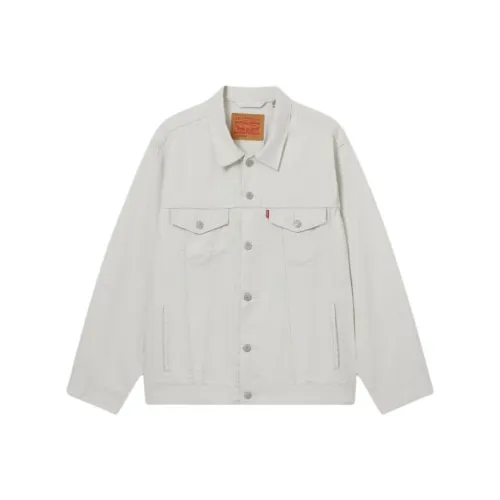 Levi's Куртки и Пальто Мужские Серый Белый