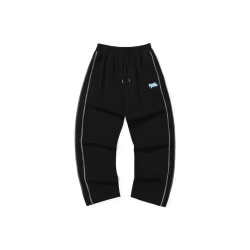 BT Прямой крой Брюки Повседневные Унисекс