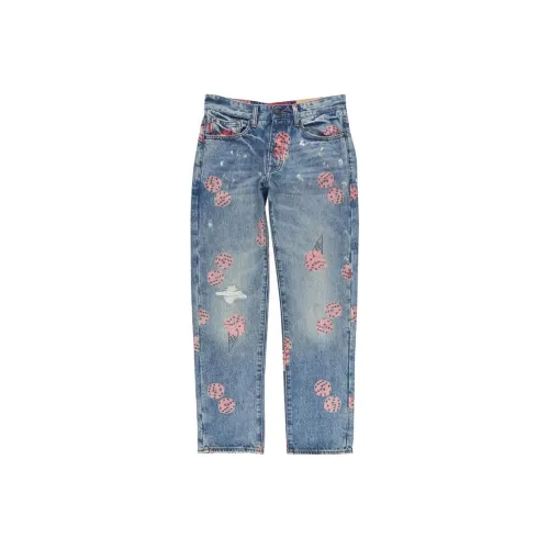 Мороженое, синий, мужской, джинсы