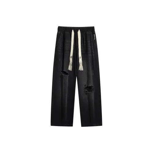 BEENTRILL Черные Унисекс Джинсы