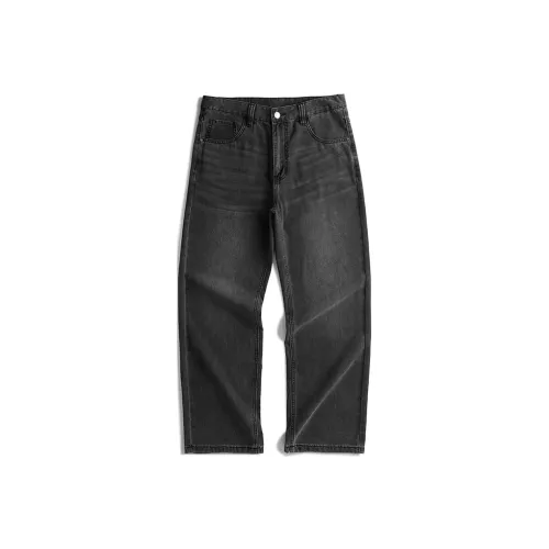 SANSHILIUJIE Джинсы Мужские Черные Серые