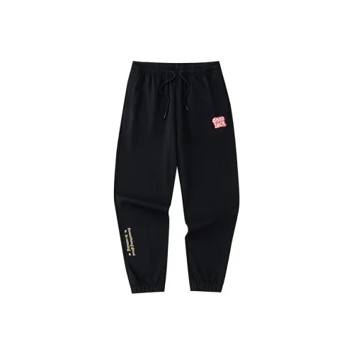 Anta Life Collection Черные Мужские Вязаные Спортивные Штаны