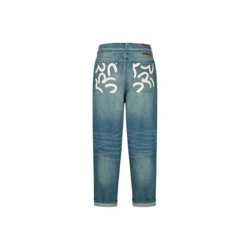 EVISU Джинсовый Синий Мужские Джинсы
