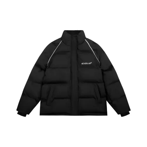 4EVER LAB Хлопковый пуховик Унисекс Черный