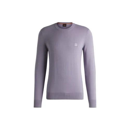 Hugo Boss Светло-фиолетовый Мужской Трикотаж