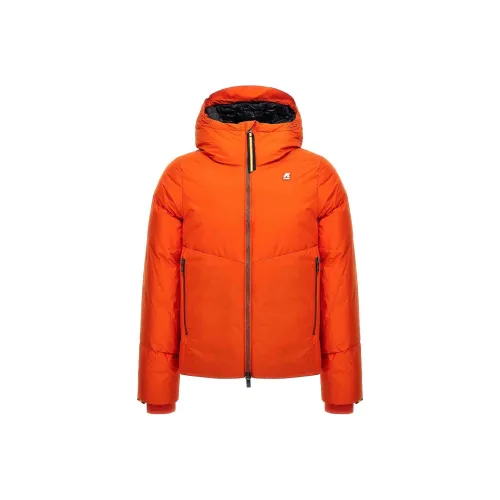 K WAY Orange Мужские Пуховики