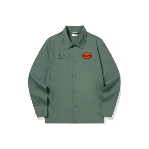 QIAODAN Тренчкот Мужской Microwave Зеленый