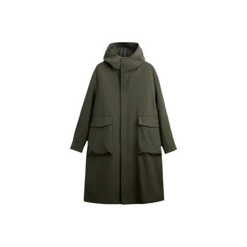 ZARA Зеленый Мужской Парки