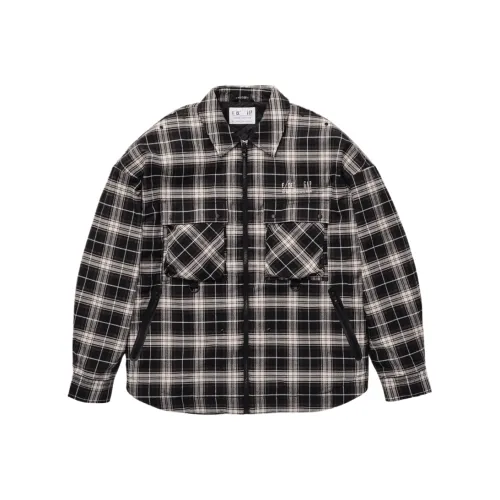 GAP F/CE Collaboration Черная клетка Унисекс Объемные куртки (пуфы)