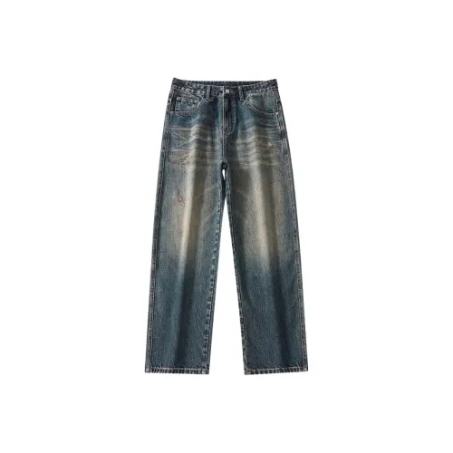 J.F.U Blue Men's Jeans J.F.U Синий Мужской Джинсы