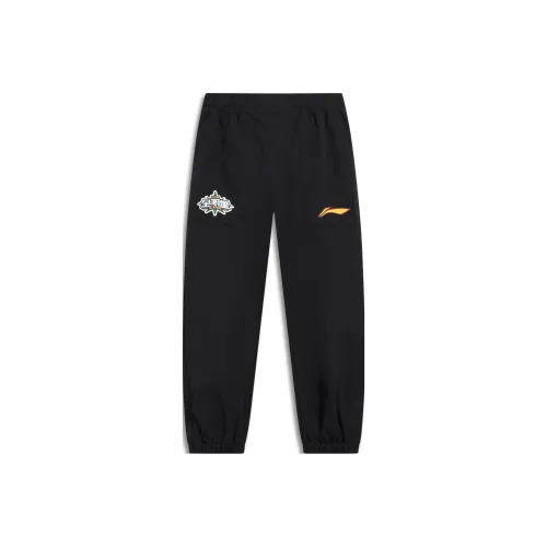 LINING CBA Collection Черные Мужские Вязаные Спортивные Штаны