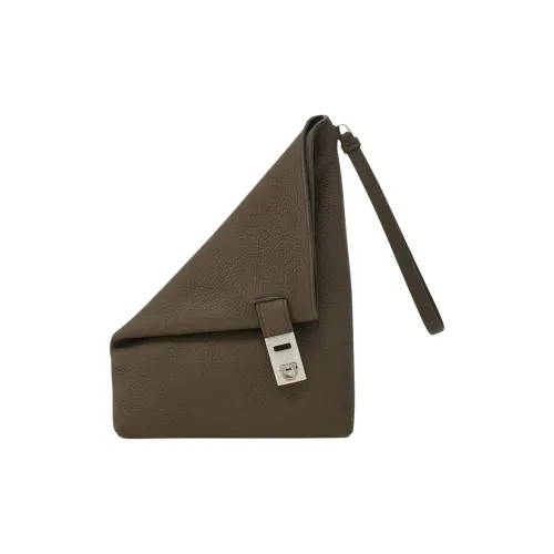 FERRAGAMO Телячья кожа Клатч Мужской Тауповый