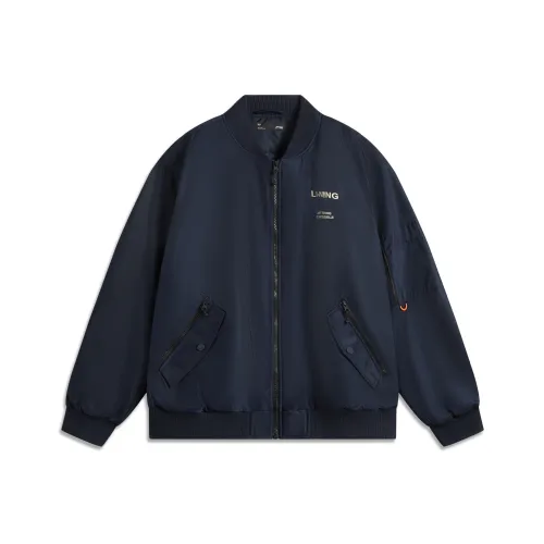 LINING Sports Fashion Collection Хлопковый пуховик Мужской Темно-морской Синий