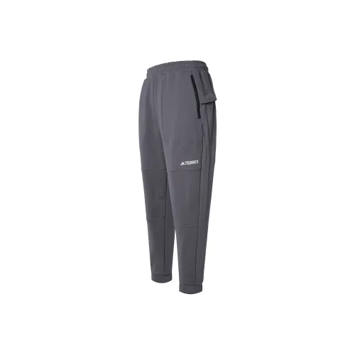 Adidas French Terry Sweat Trousers Вязаные тренировочные брюки Мужские Угольный серый
