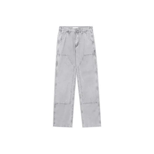 MT99 Светло-серый зеленый Унисекс Джинсы