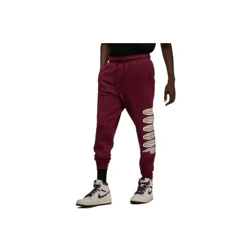 Jordan Flight MVP Вязаные тренировочные брюки мужские кирпично-красного цвета