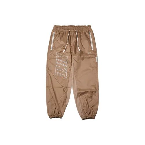 Найк Вязаные Тренировочные Штаны Мужские Коричневые
