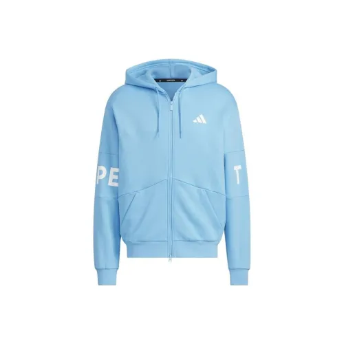 Adidas Sweat SS25 Куртка Мужская Синяя